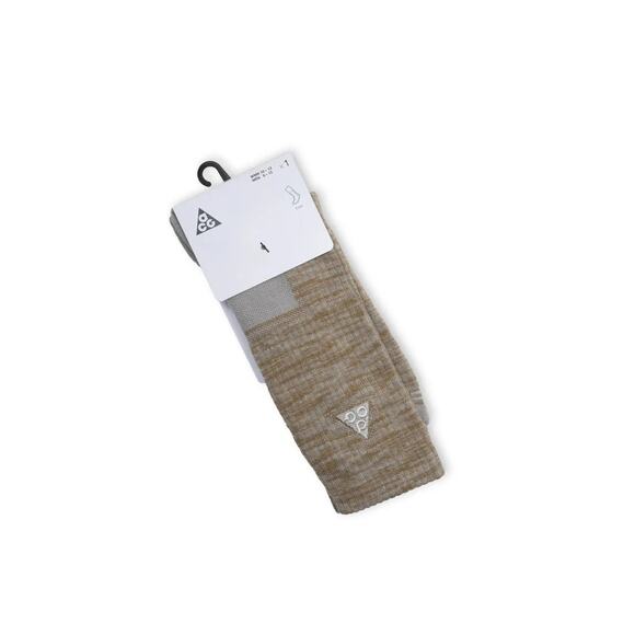 Nike ACG Everyday Cusioned Crew Socks Mens Size L (8-12) Beige White FB3341 297 - Picture 1 of 5
